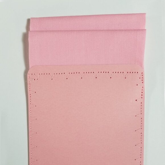 NEW Pink 100% Cotton Pre-Folded Pocket Square Handkerchief Insert - Picture 3 of 5